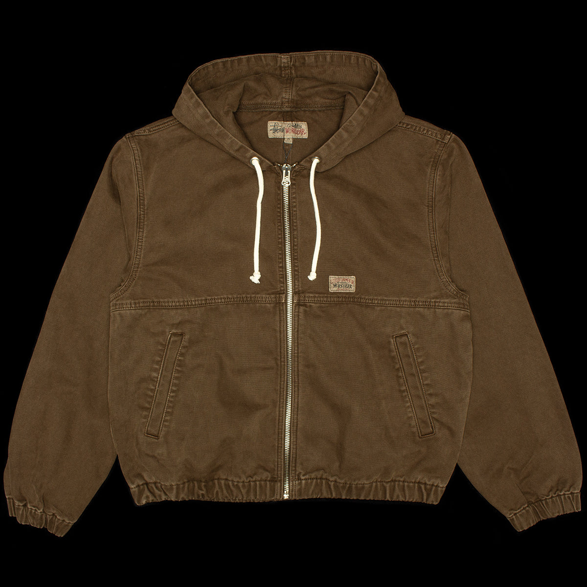 Stussy | Work Jacket Unlined Canvas Style # 115757 Color : Brown