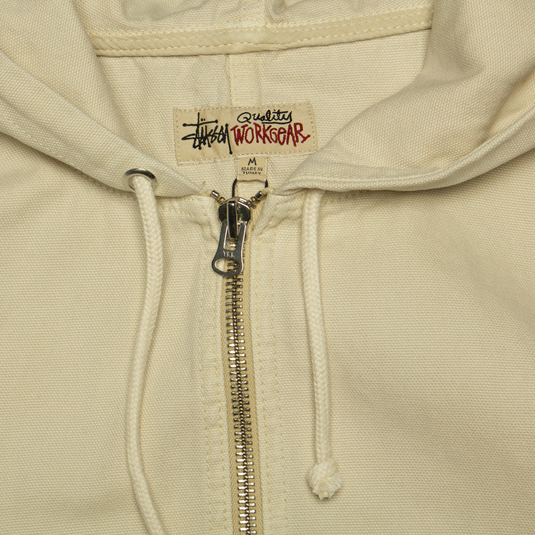 Stussy | Work Jacket Unlined Canvas Style # 115757 Color : Vintage Natural