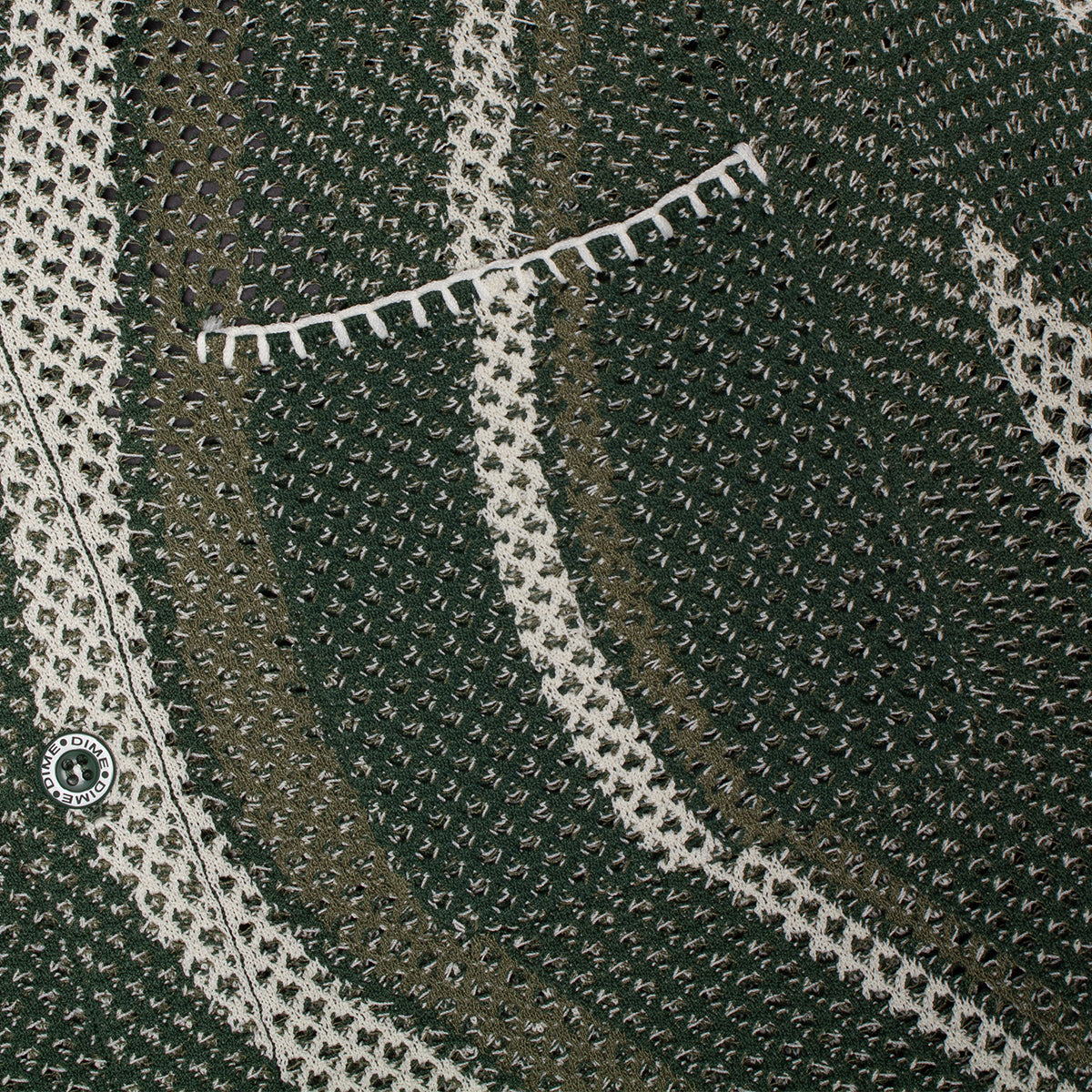 Dime - Soleil Knit Button Up
Color : Green