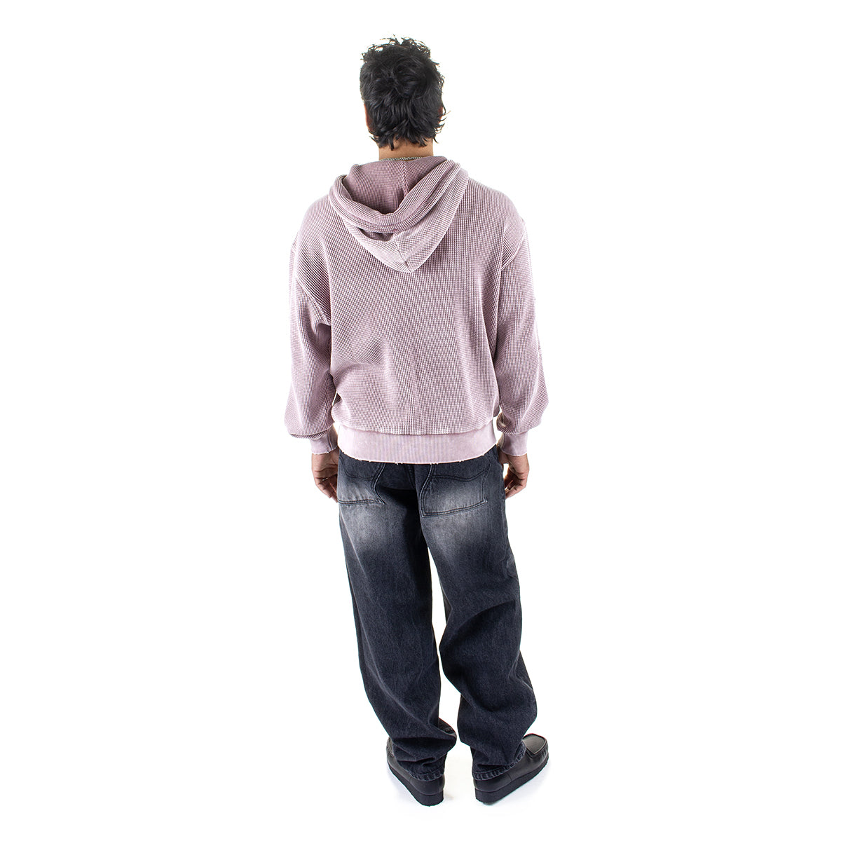 Dime - Premium Waffle Zip Hoodie
Color : Faded Mauve