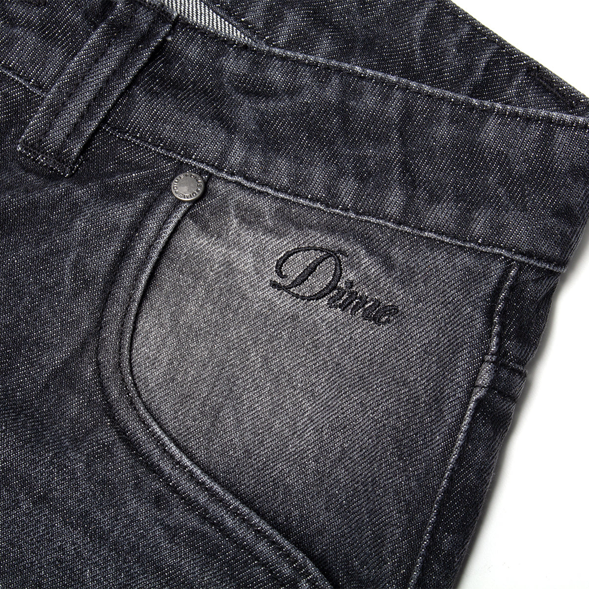 Dime - Classic Baggy Denim Pants
Color : Sandblasted Black