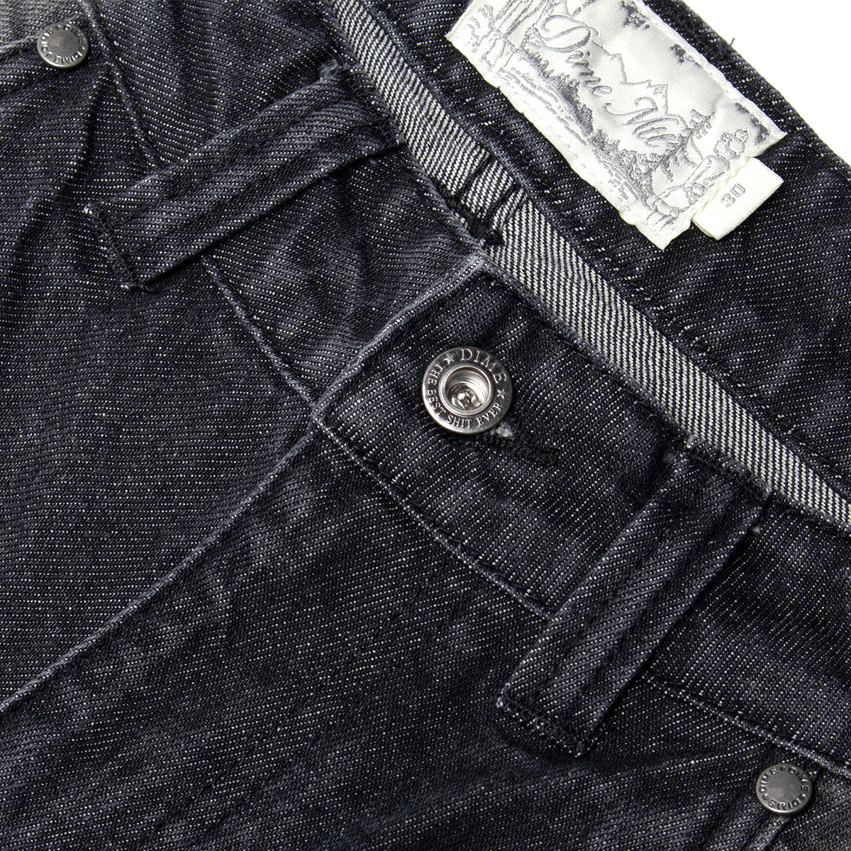 Dime - Classic Baggy Denim Pants
Color : Sandblasted Black