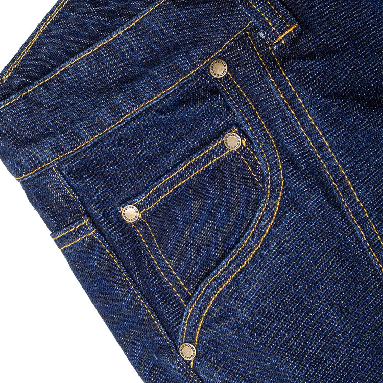 Dime - Classic Baggy Denim Pants
Color : Indigo Paneled