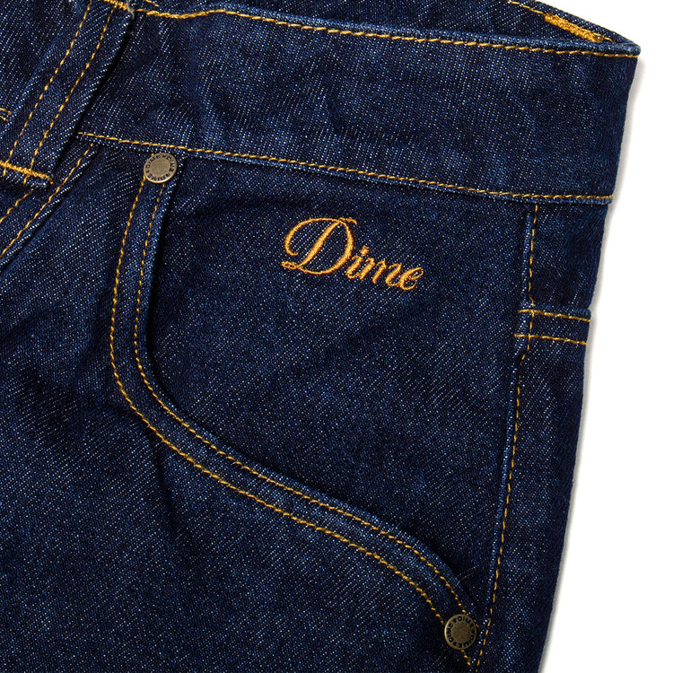 Dime - Classic Baggy Denim Pants
Color : Indigo Paneled