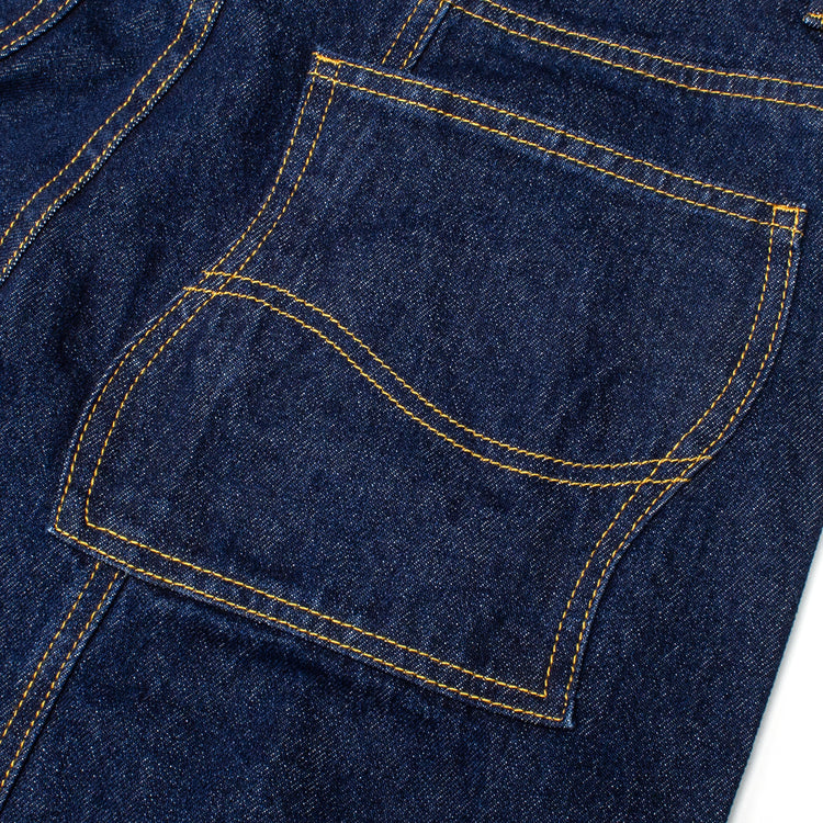 Dime - Classic Baggy Denim Pants
Color : Indigo Paneled