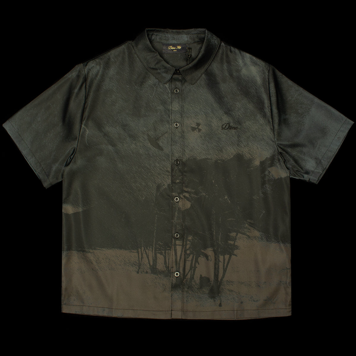 Dime - Day Off Button Up
Color : Black