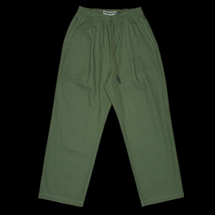 Students - Arts Baggy Herringbone Twill Pants
Color : Forest