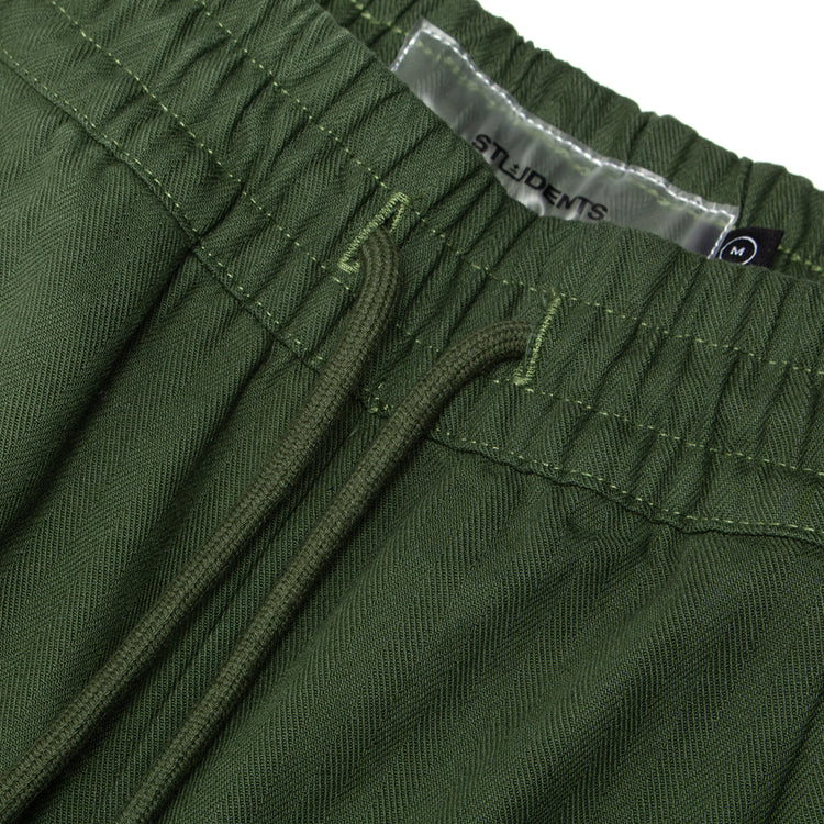 Students - Arts Baggy Herringbone Twill Pants
Color : Forest
