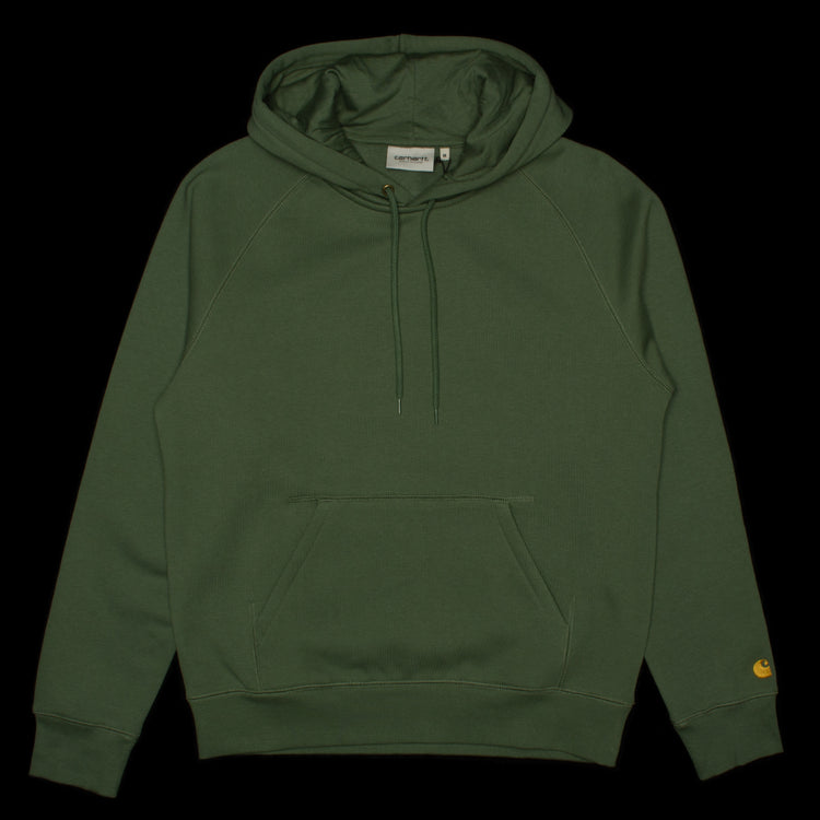 Carhartt WIP | Hooded Chase Sweatshirt Style # I033661-29Y Color : Duck Green / Gold