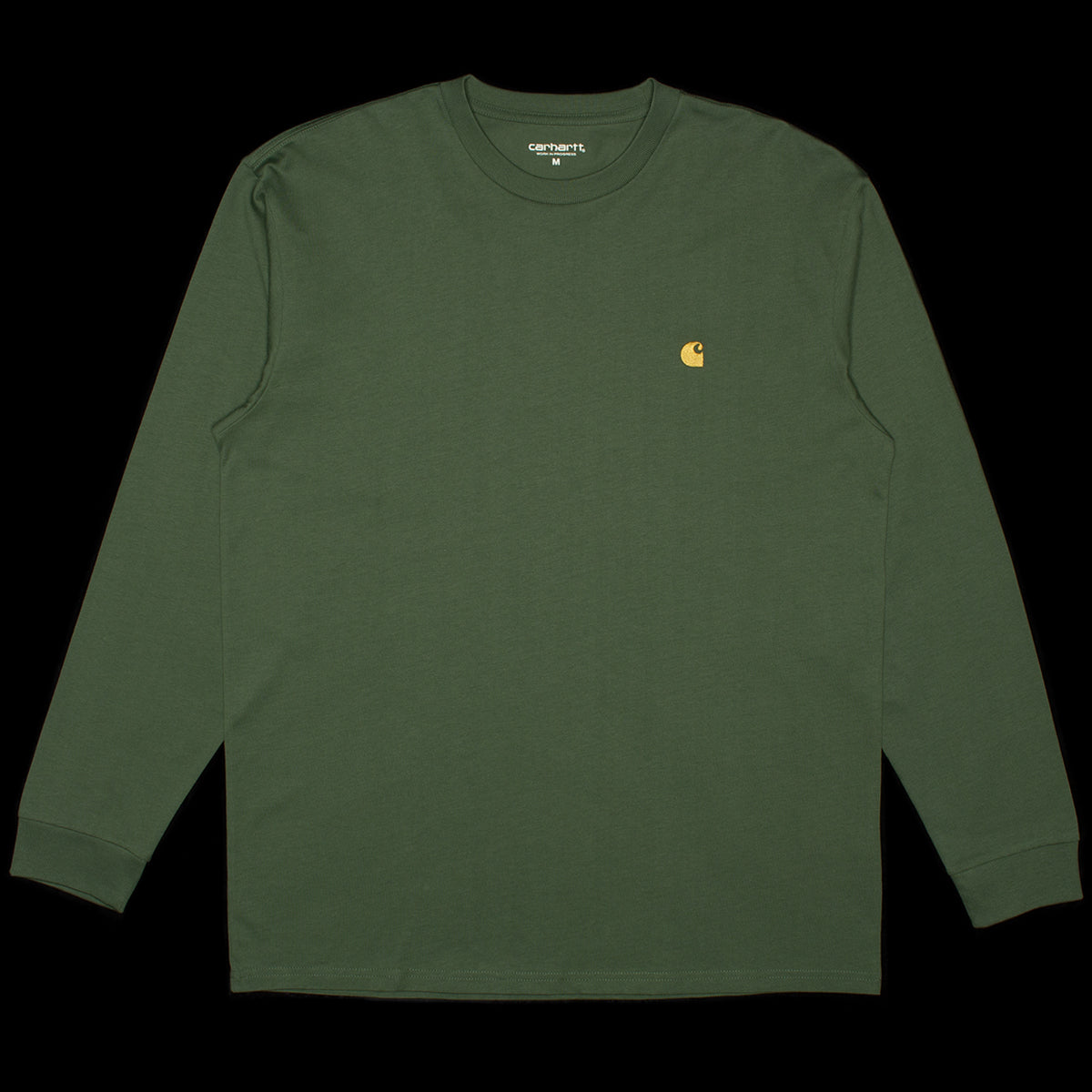 Carhartt WIP | Chase L/S T-Shirt Style # I026392-29Y Color : Duck Green / Gold&nbsp;