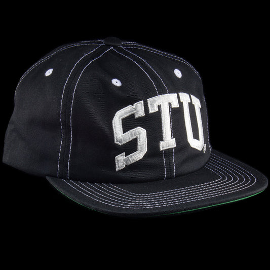 Stussy | Stu Arch Strapback Hat Style # 1311066 Color : True Black