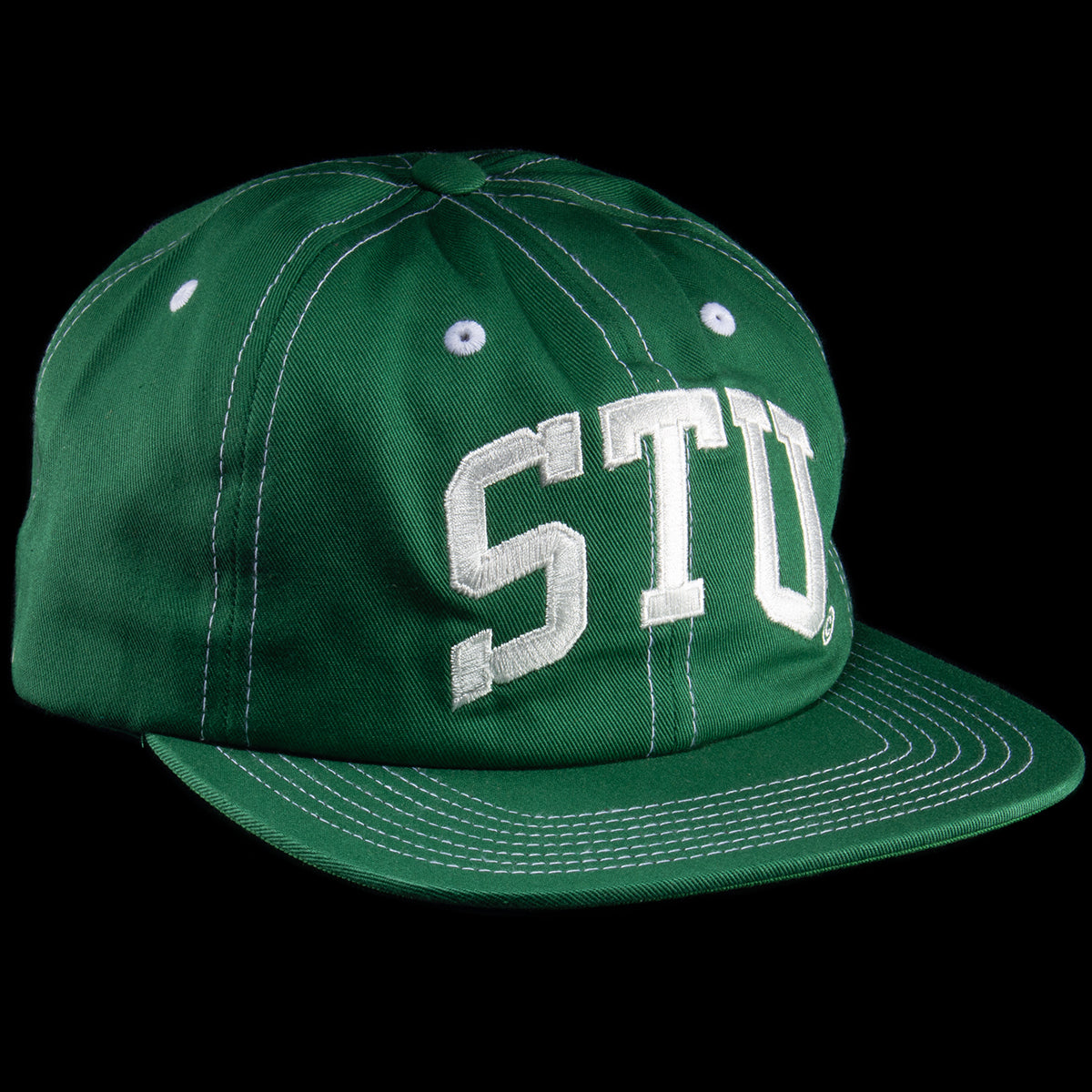 Stussy | Stu Arch Strapback Hat Style # 1311066 Color : Green