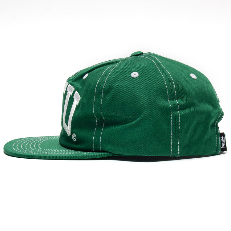 Stussy | Stu Arch Strapback Hat Style # 1311066 Color : Green