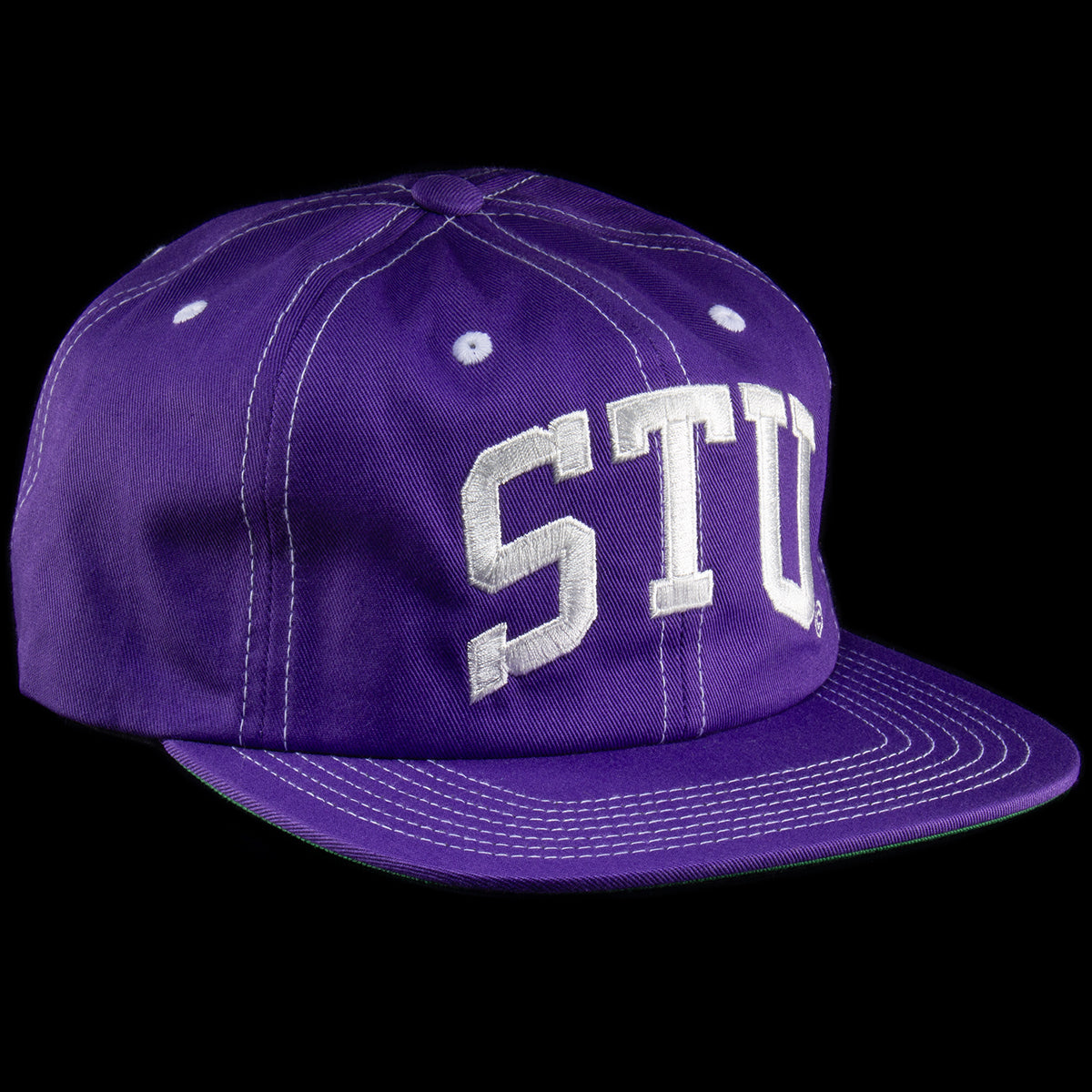 Stussy | Stu Arch Strapback Hat Style # 1311066 Color : Purple