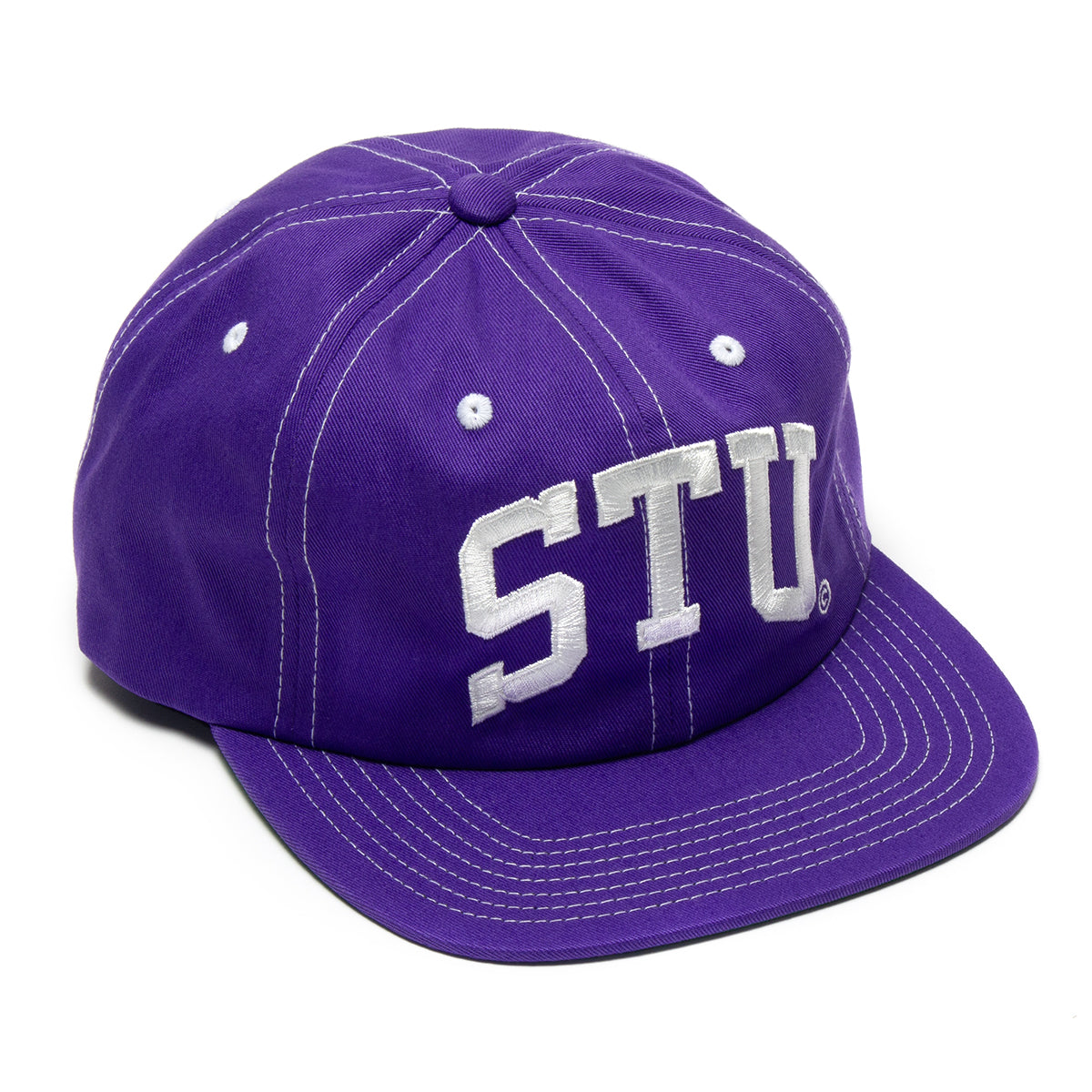 Stussy | Stu Arch Strapback Hat Style # 1311066 Color : Purple