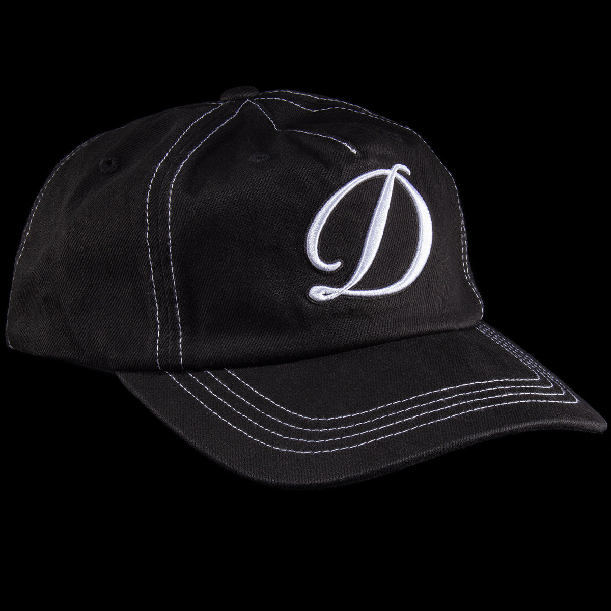 Dime - Cursive Denim Worker Cap
Color : Black Washed