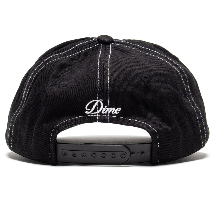 Dime - Cursive Denim Worker Cap
Color : Black Washed