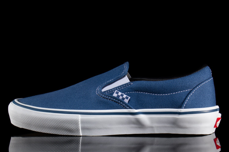 Vans - Skate Slip-On
Style # VN0A5FCANVY1
Color : Navy / White