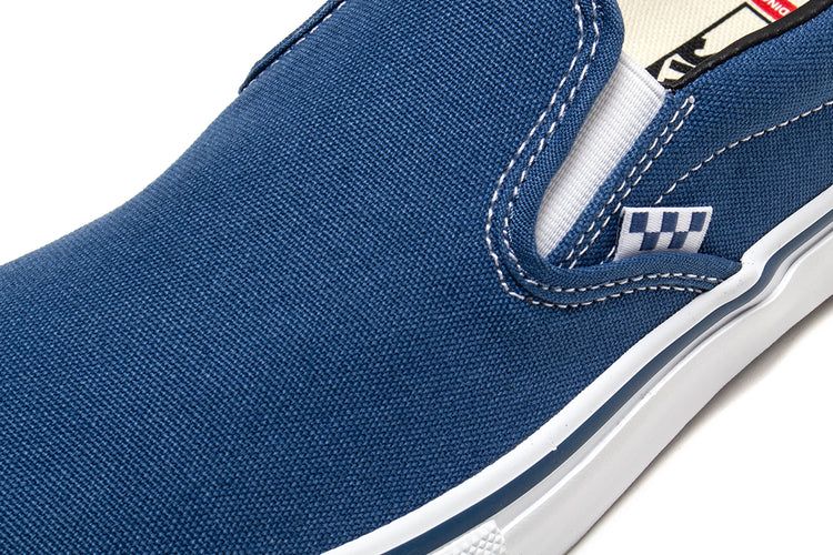 Vans - Skate Slip-On
Style # VN0A5FCANVY1
Color : Navy / White