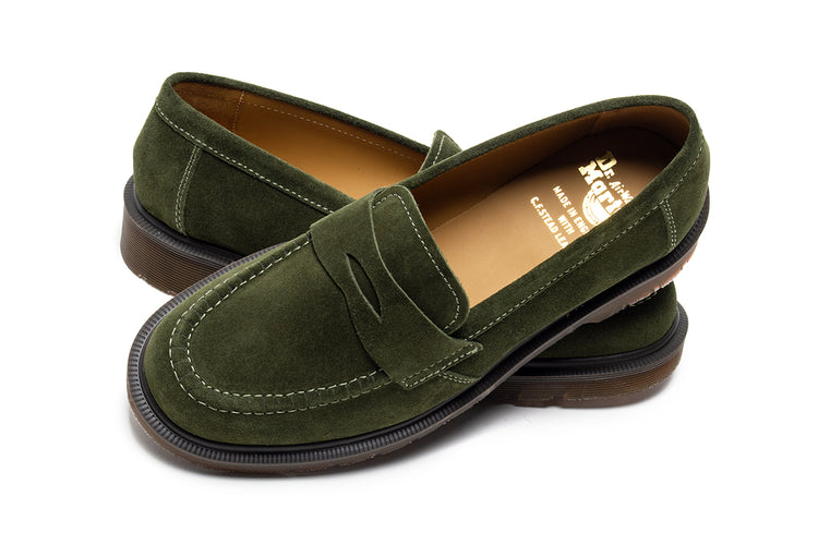 Dr. Martens - Delapre Penny Loafer
Style # 43301301
Color : Field Green