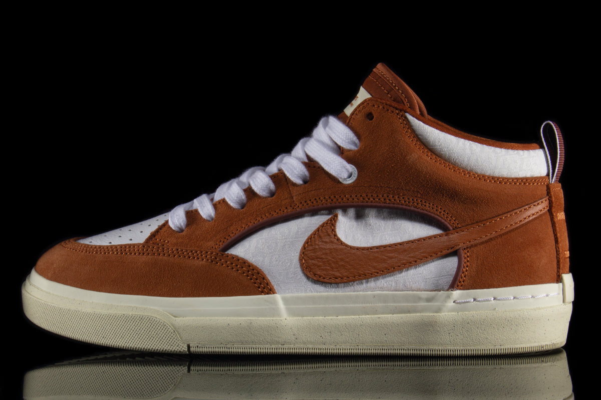 Nike SB | React Leo Style # DX4361-202 Color : Dark Russet / White / Dark Pony