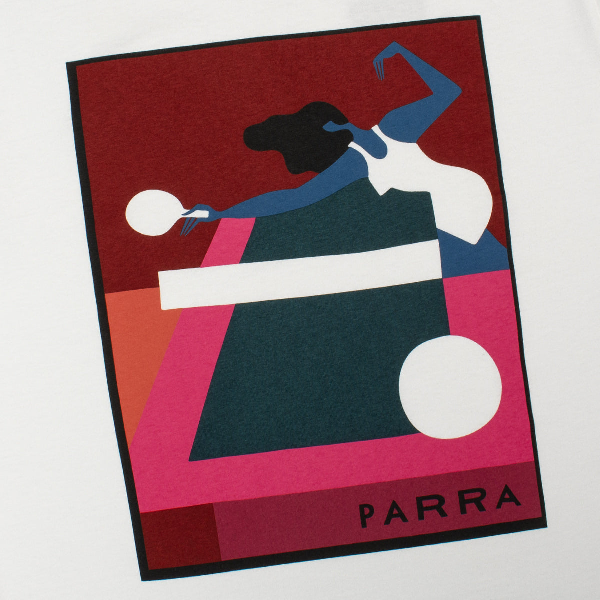 by Parra - Ping Ponged T-Shirt
Style # 55460
Color : White