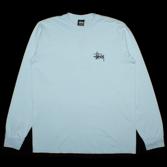 Stussy | Basic Stussy Pigment Dyed L/S T-Shirt Style # 1994879 Color : Sky Blue