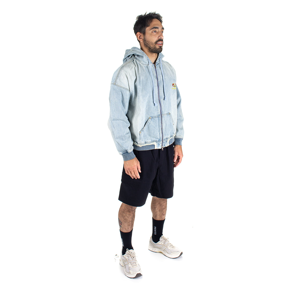 Stingwater | Moses Bomber Hoodie Color : Vintage Blue