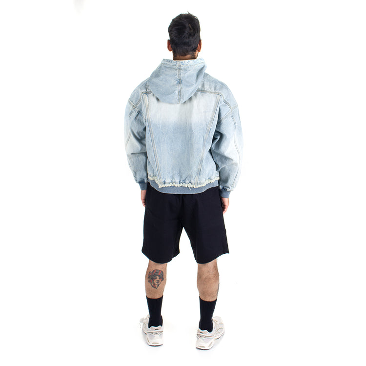 Stingwater | Moses Bomber Hoodie Color : Vintage Blue