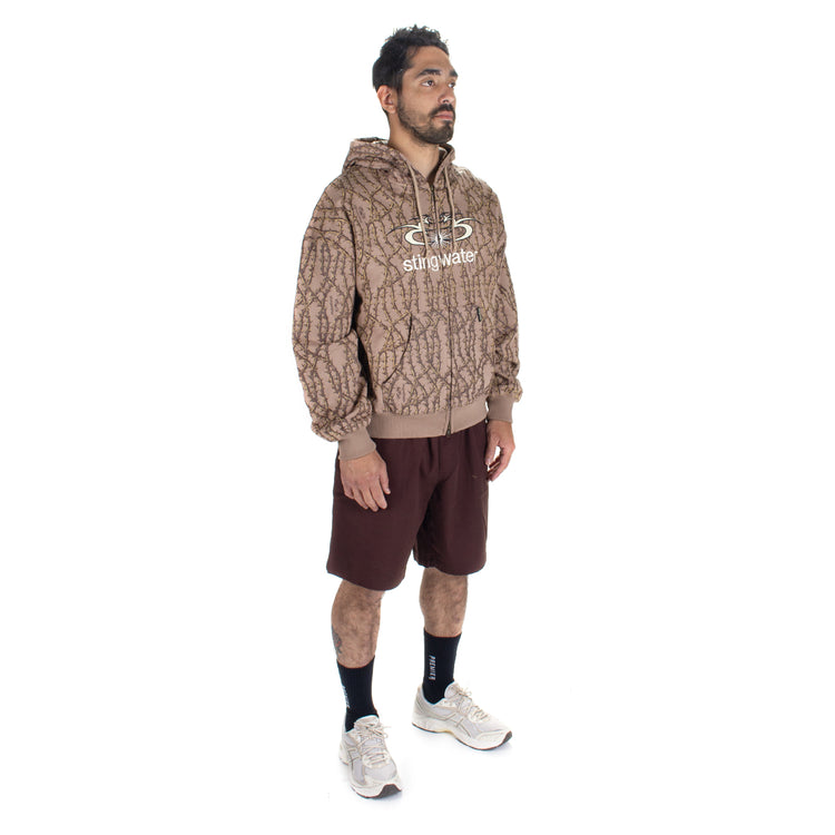 Stingwater | Thorn Zip-Up Hoodie Color : Brown