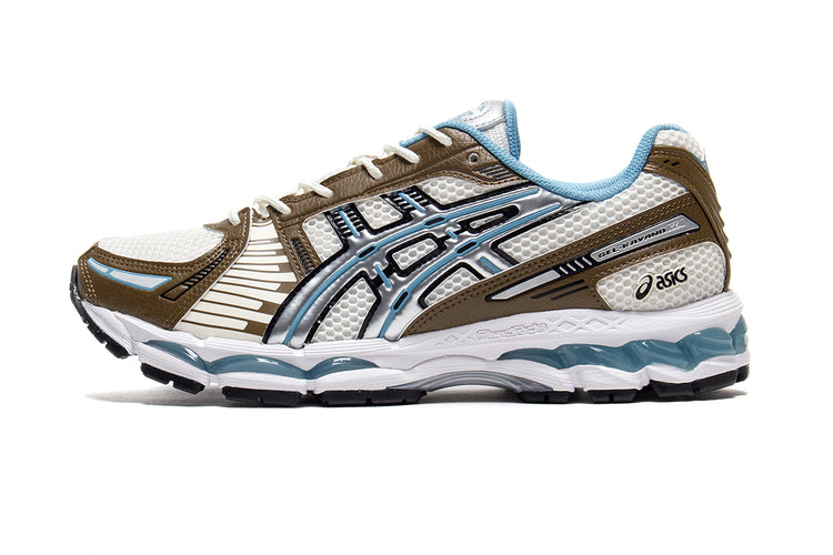 Asics - Gel-Kayano 12.1
Style # 1203A827.101
Color : Cream / Stillwater
