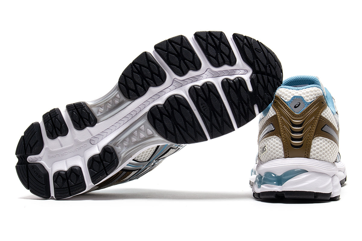 Asics - Gel-Kayano 12.1
Style # 1203A827.101
Color : Cream / Stillwater