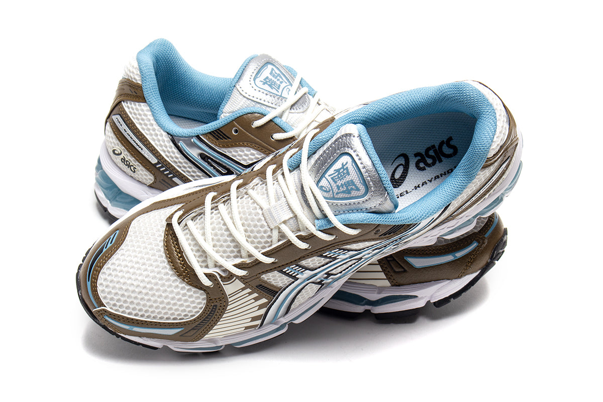 Asics - Gel-Kayano 12.1
Style # 1203A827.101
Color : Cream / Stillwater