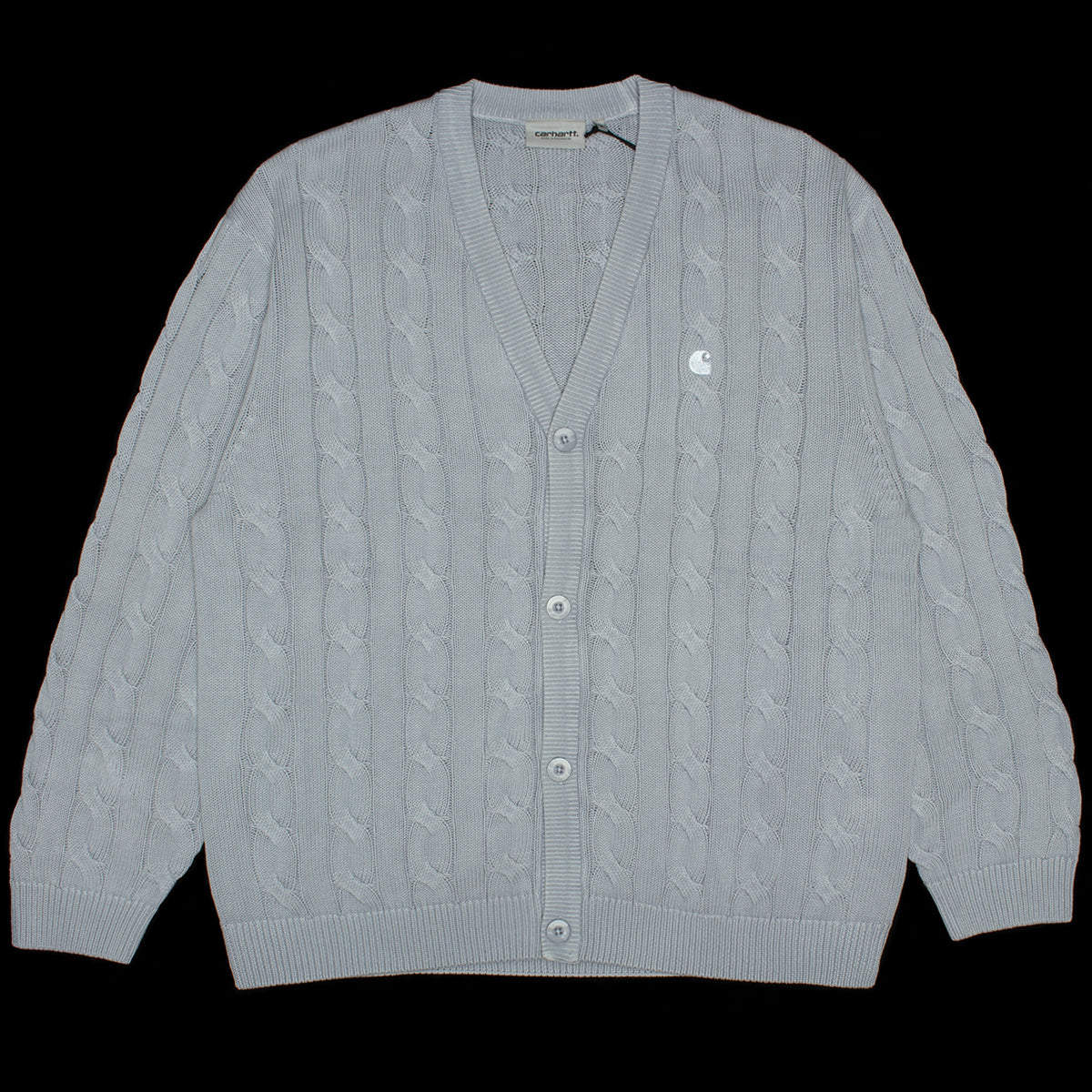 Carhartt WIP - Carter Cardigan
Style # I035178-0N1
Color : Blue Fog