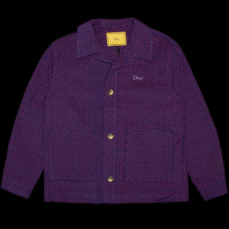 Dime | Printed Cord Jacket Color : Violet