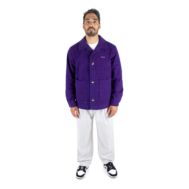 Dime | Printed Cord Jacket Color : Violet