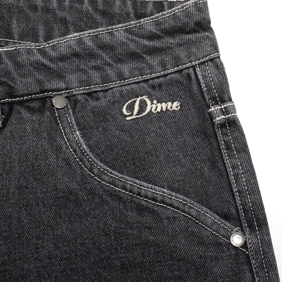 Dime | Classic Denim Shorts Color : Faded Black