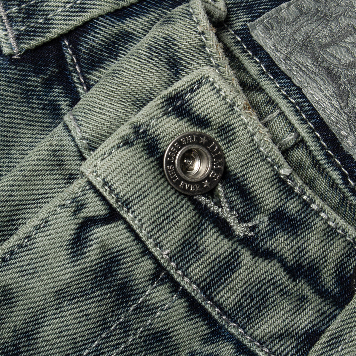 Dime | Classic Relaxed Denim Pants Color : Overdyed Forest