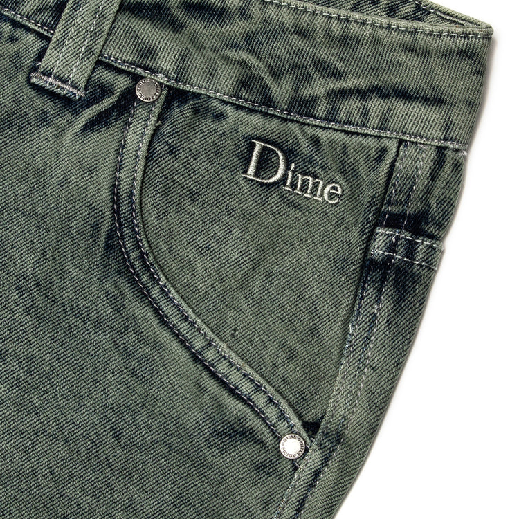 Dime | Classic Relaxed Denim Pants Color : Overdyed Forest