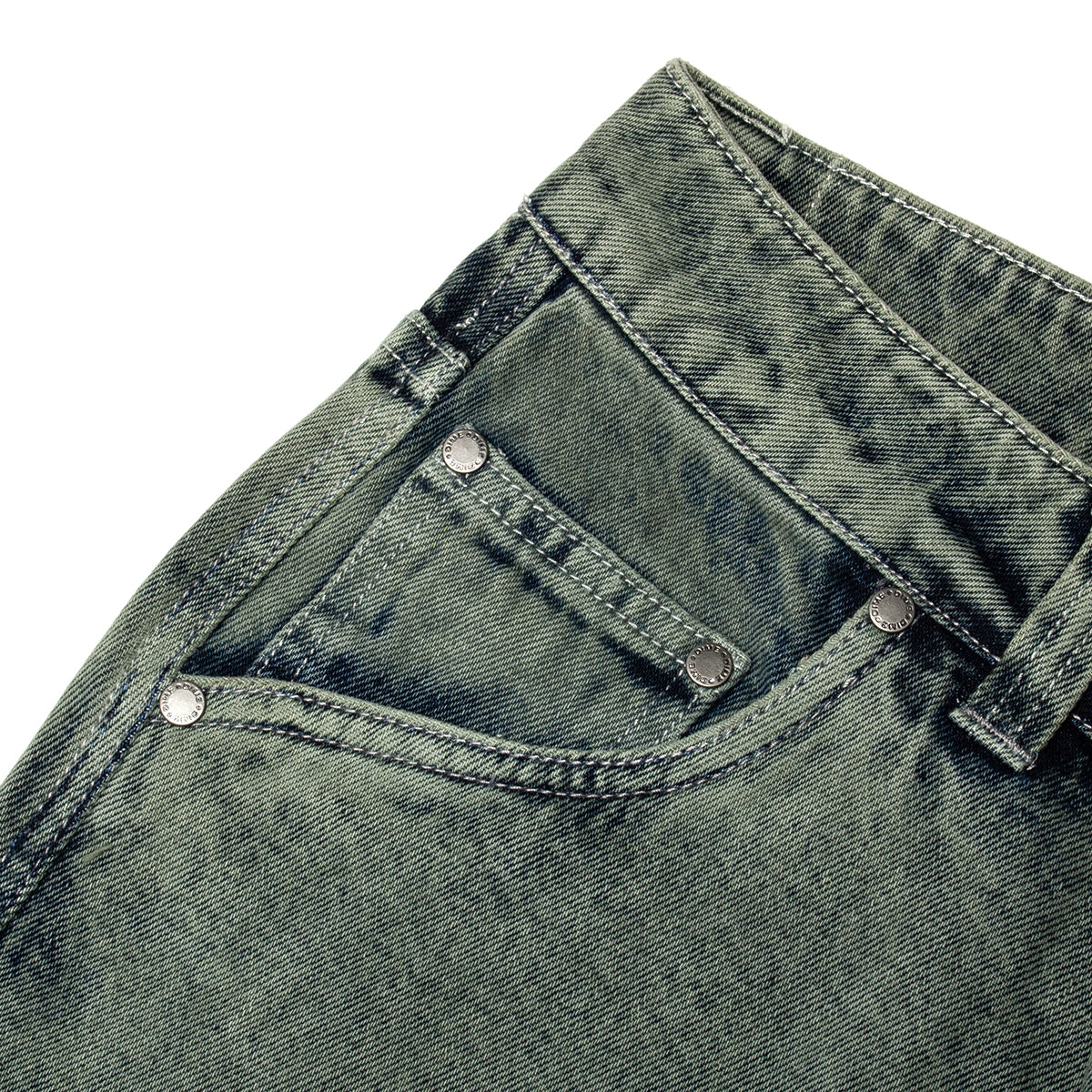 Dime | Classic Relaxed Denim Pants Color : Overdyed Forest