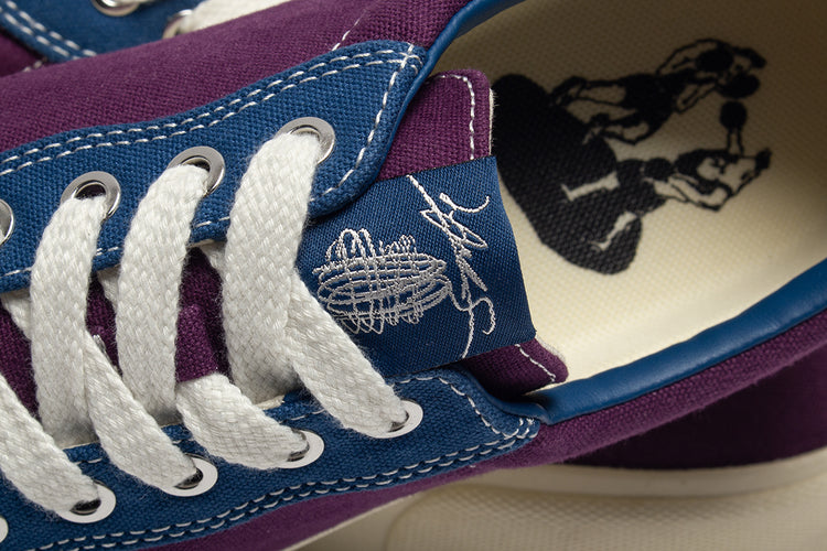 Last Resort AB | VM001 Canvas Lo x Julian Smith Color : Plum / Dirty Blue