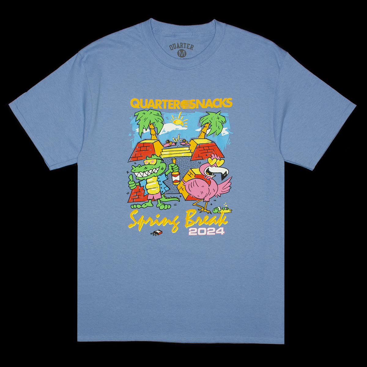 Quartersnacks | Spring Break T-Shirt Color : Carolina Blue