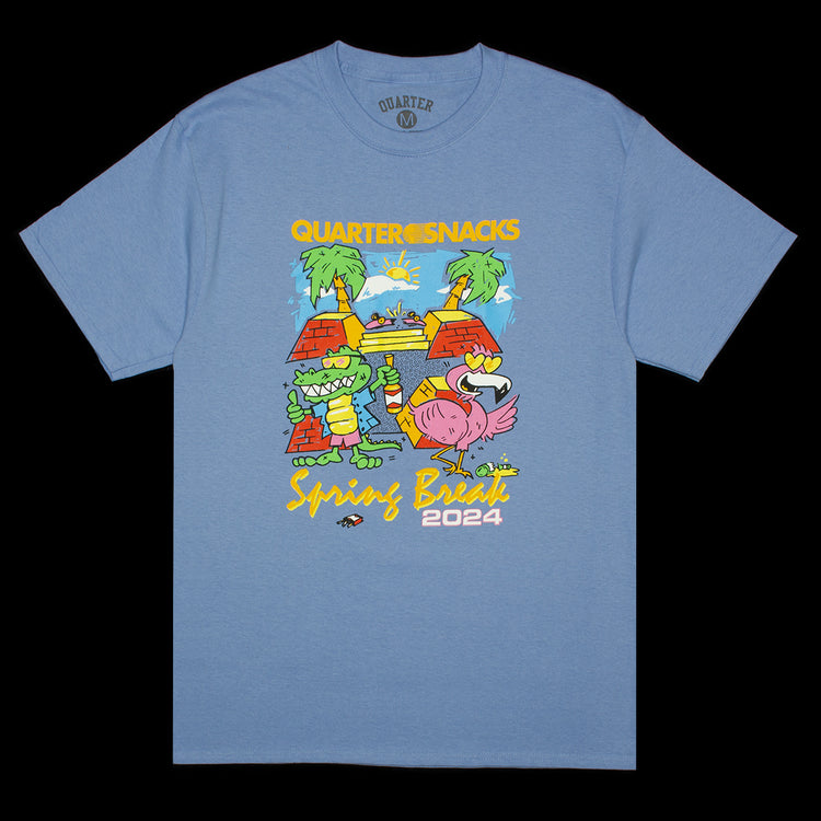 Quartersnacks | Spring Break T-Shirt Color : Carolina Blue