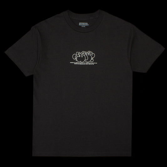 5Boro | 5B x SP-ONE Crackle T-Shirt Color : Black