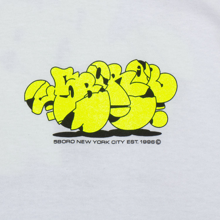 5Boro | 5B x SP-ONE Crackle T-Shirt Color : White