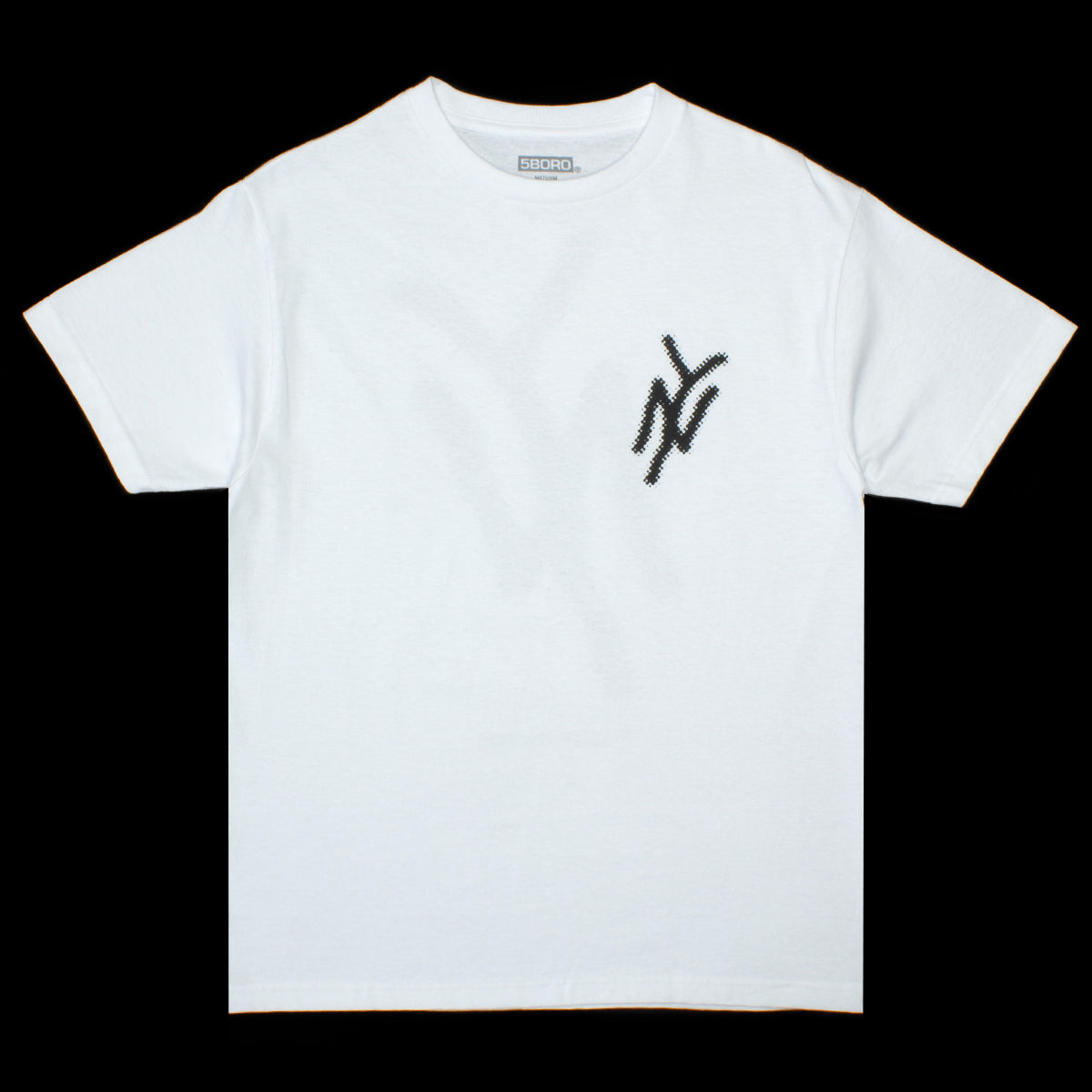5Boro | NY Logo T-Shirt Color : White / Black