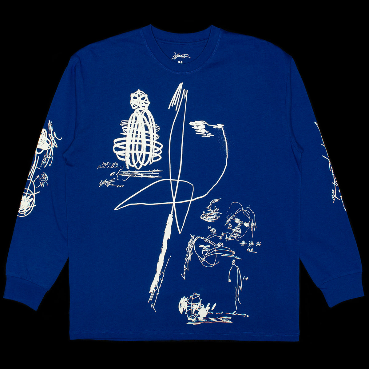 Last Resort AB x Julian Smith - Expando L/S T-Shirt Color : Blue / White