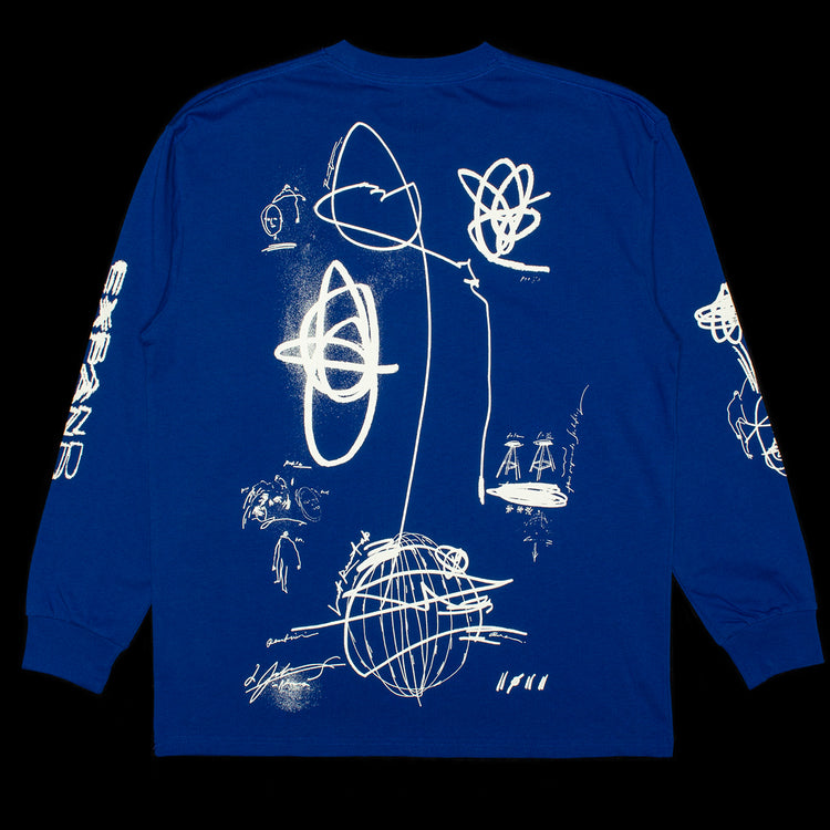 Last Resort AB x Julian Smith - Expando L/S T-Shirt Color : Blue / White