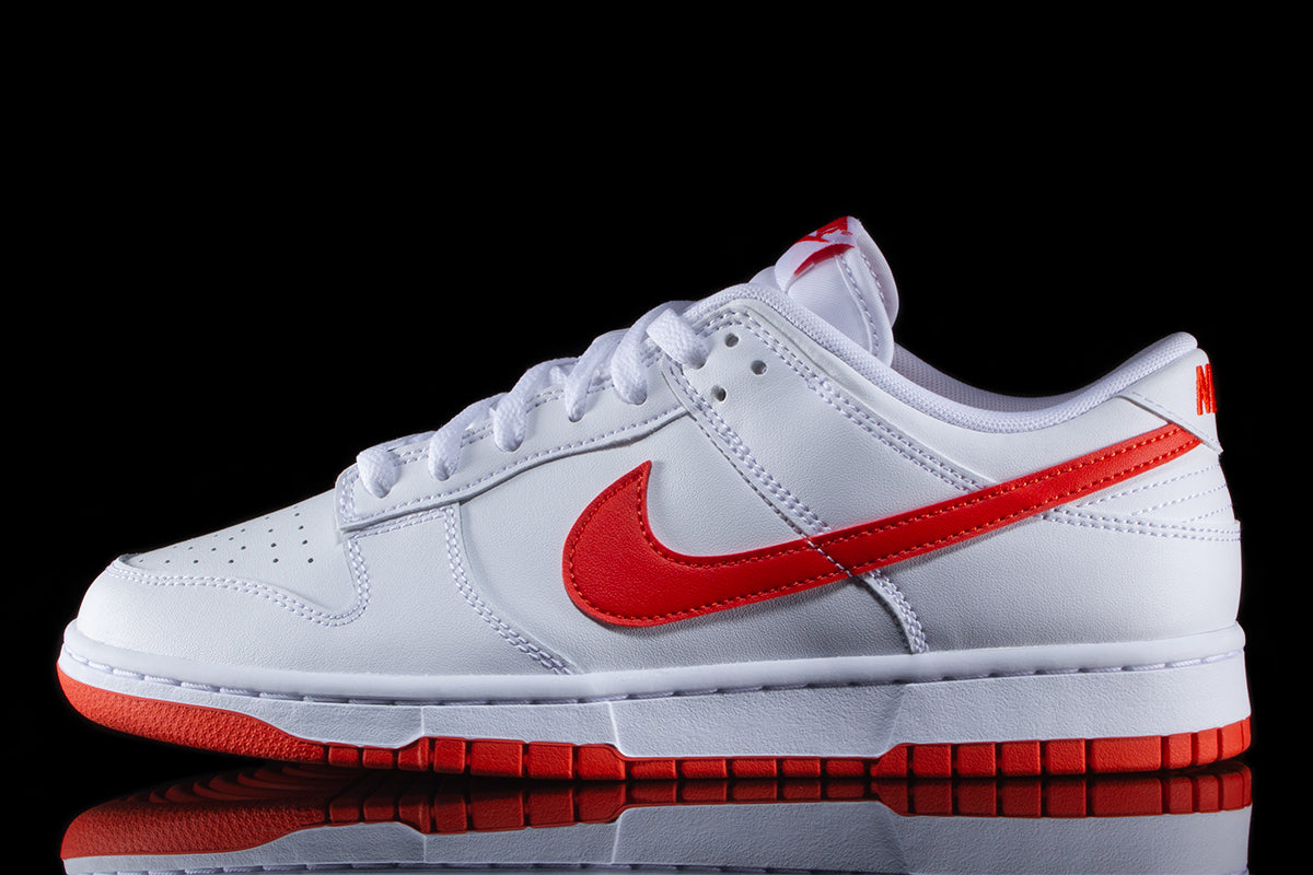 Nike | Dunk Low Retro Picante Red Style # DV0831-103 Color : White / Picante Red