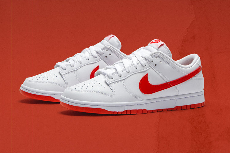 Nike | Dunk Low Retro Picante Red Style # DV0831-103 Color : White / Picante Red